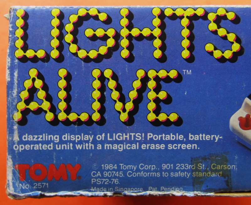 1984 TOMY Lights Alive Toy