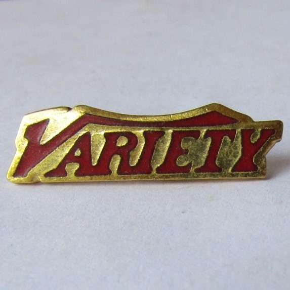 Old Variety Magazine Pin Badge