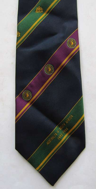 1993 Australia vs SA Cricket Neck Tie