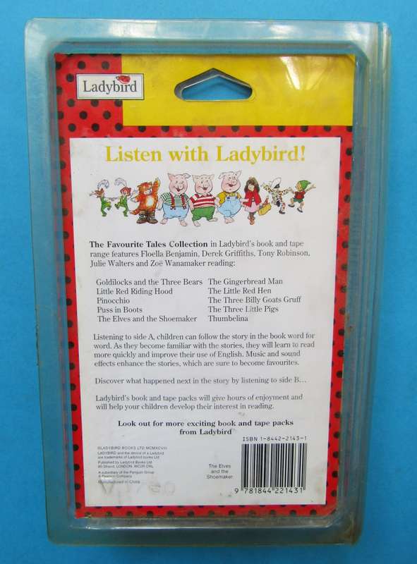 1998 New Sealed - The Elves and the Shoemaker - Ladybird Book and Tape