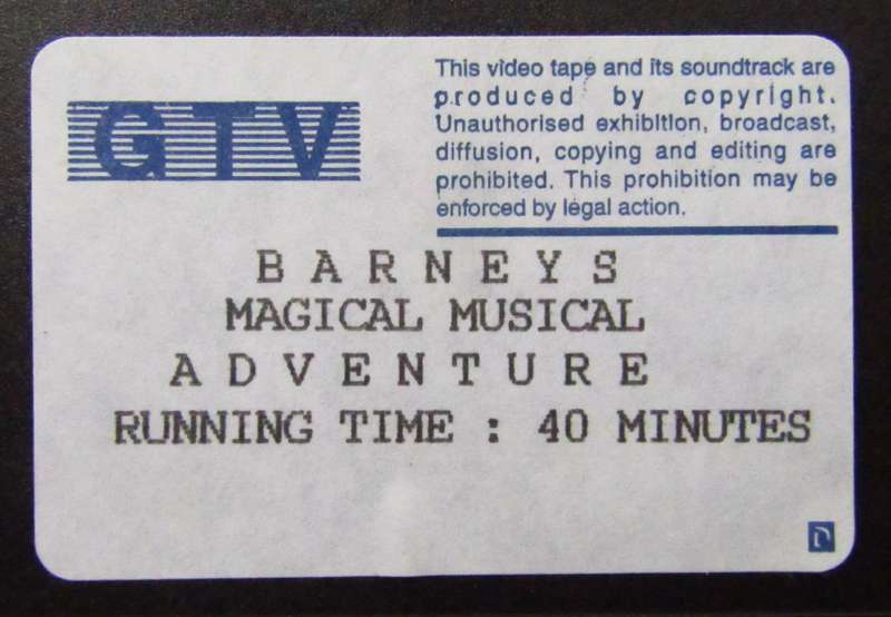 Barney's Magical Musical Adventure - VHS Video Tape (1995)