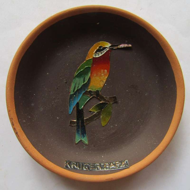 Old Kruger Park Bird Ceramic Wall Display