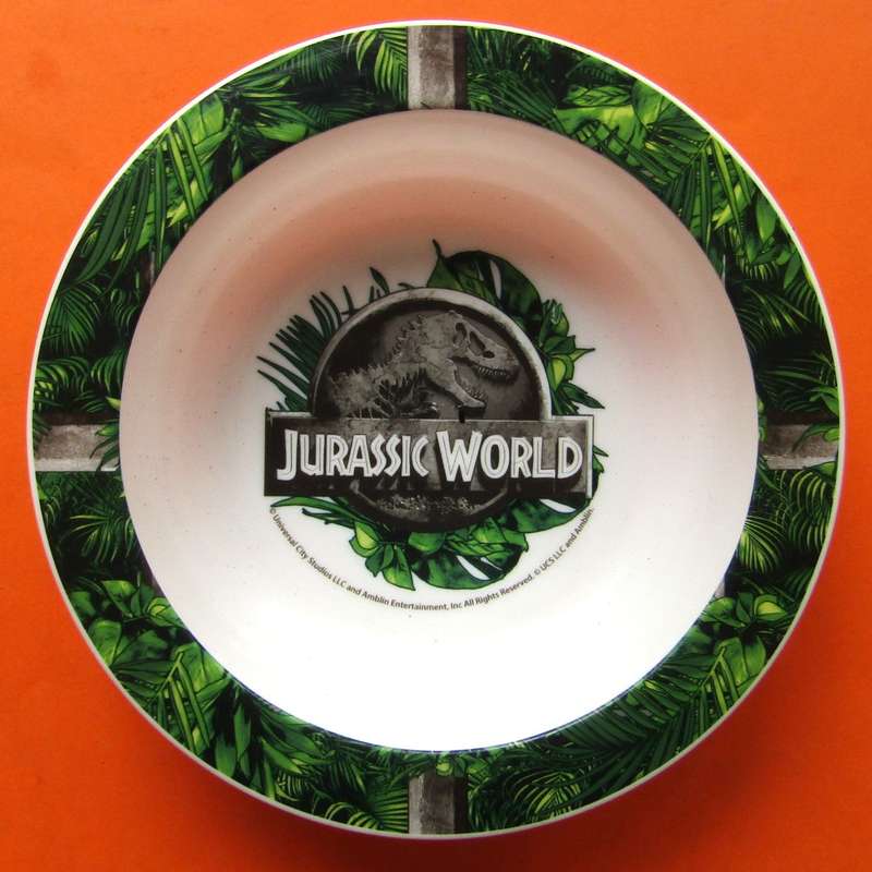 Old Jurassic World Plastic Cereal Bowl