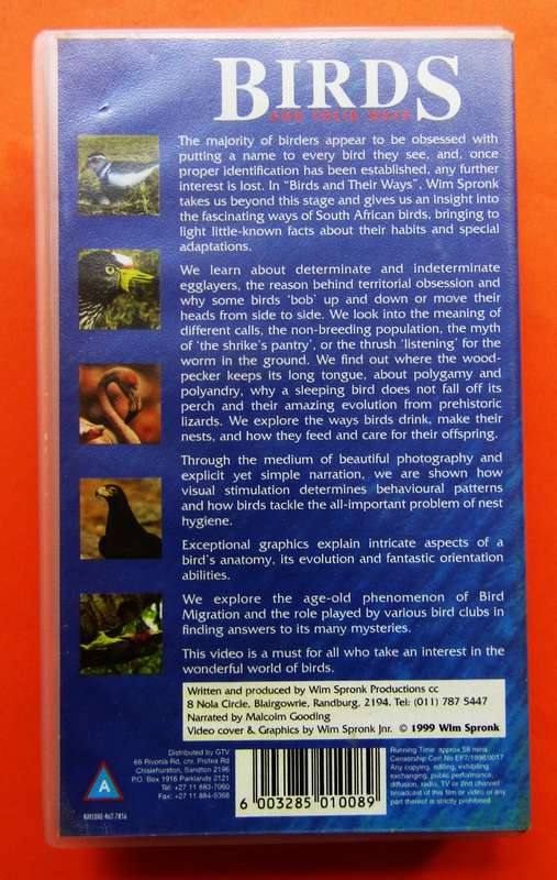 Birds and Their Ways - VHS Video Tape (1999)