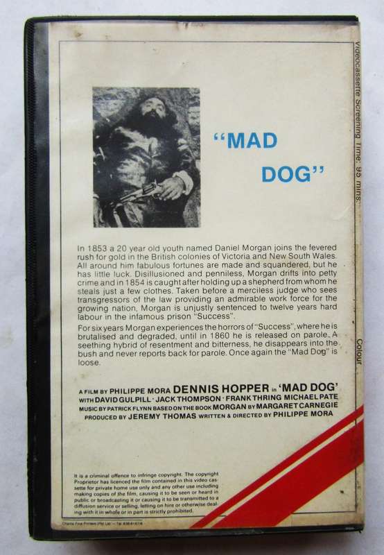 Mad Dog Morgan - Dennis Hopper - Movie VHS Tape (1977)