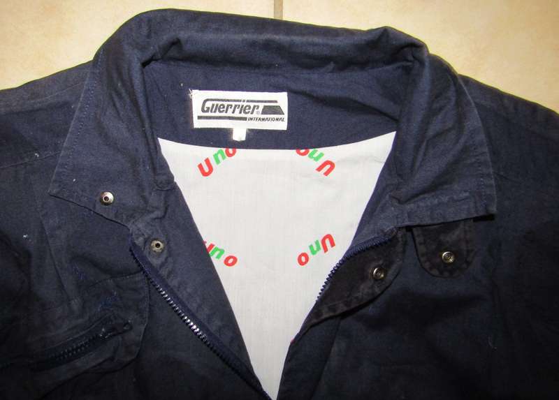 Old Uno Motoring Jacket with Badges on the Back