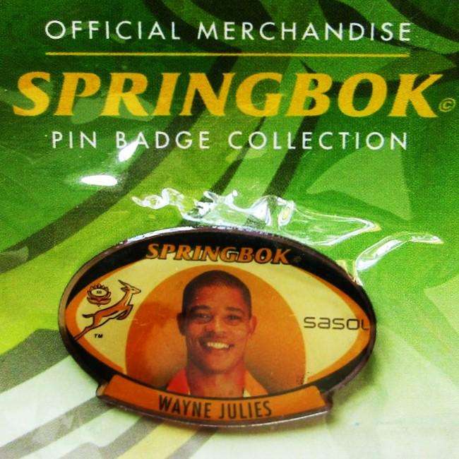 Wayne Julies Springbok Rugby Pin Badge
