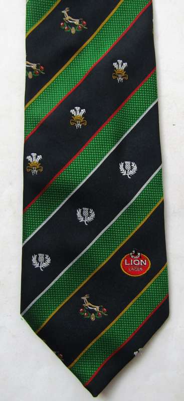 90's Springboks vs Scotland and Wales Rugby Neck Tie
