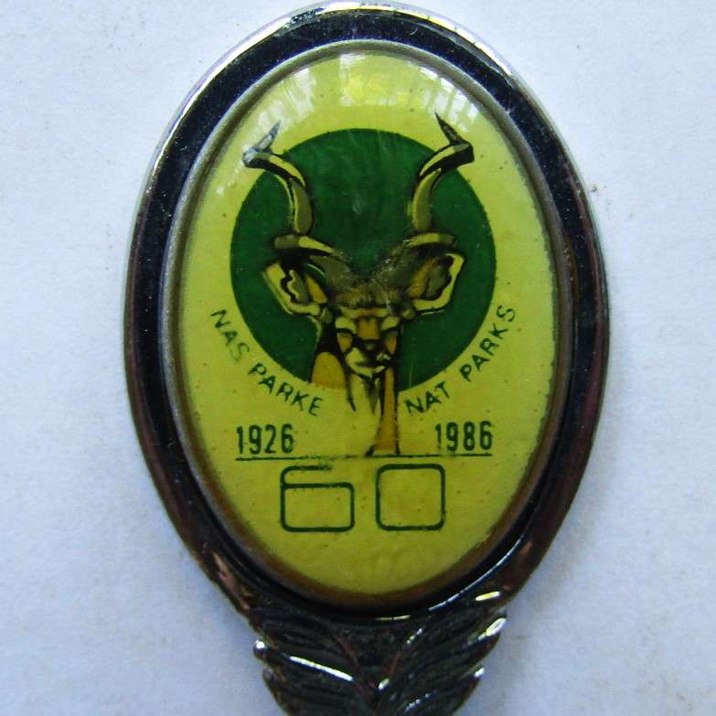 1986 SA National Parks 60 Year Souvenir Spoon