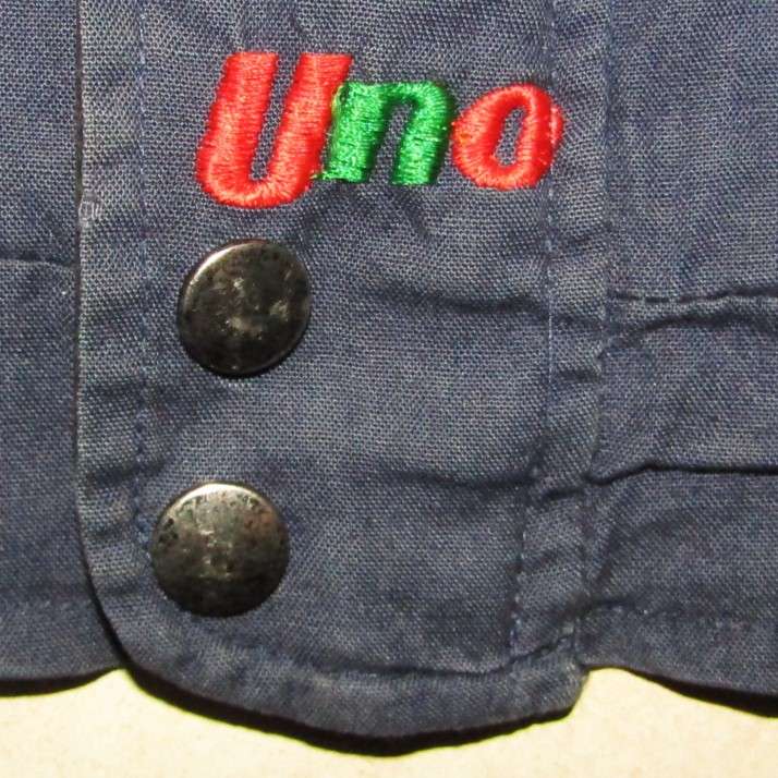 Old Uno Motoring Jacket with Badges on the Back