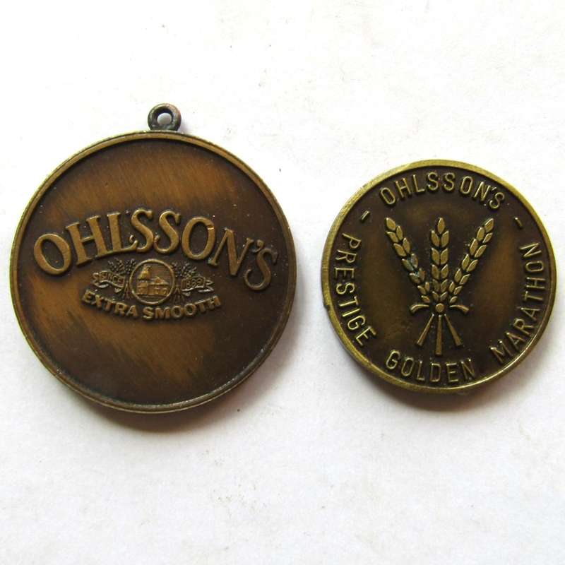 2 Old Ohlsson's Beer Medals