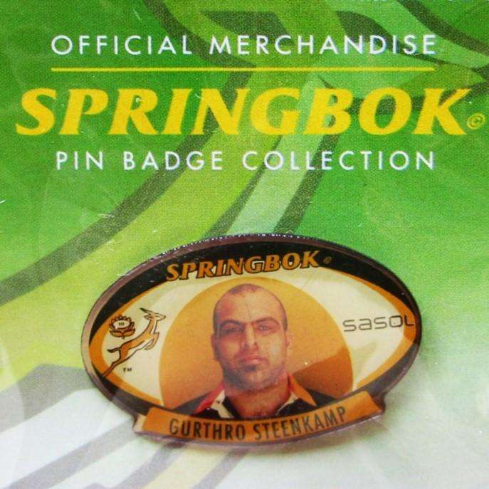 Gurthro Steenkamp Springbok Rugby Pin Badge