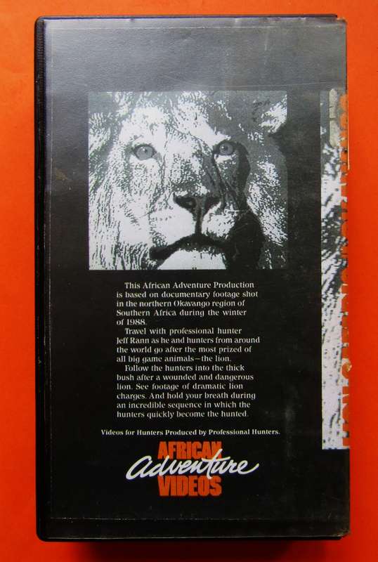 Lion Safaris in the Okavango - African Adventure VHS Video Tape
