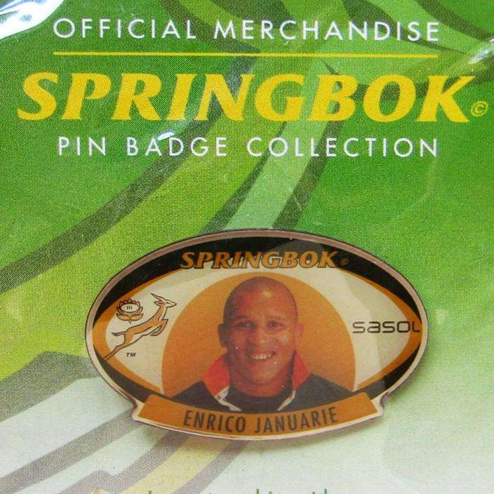 Enrico Januarie Springbok Rugby Pin Badge