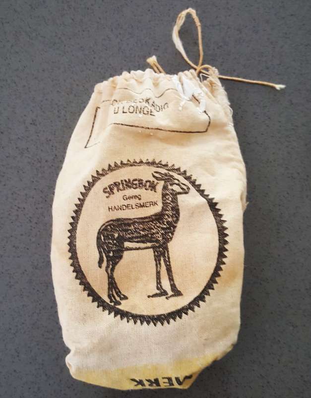 Old Springbok Tobacco Pouch with Some Tobacco Still In