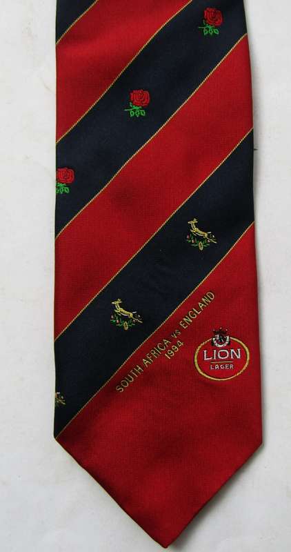 1994 Springboks vs England Rugby Neck Tie