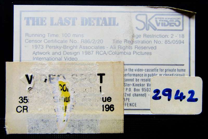 The Last Detail - Jack Nicholson - Movie VHS Tape (1987)