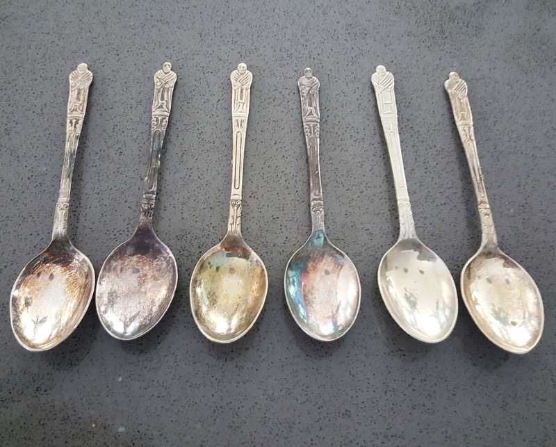 Lot of 6 EPNS Apostle Spoons