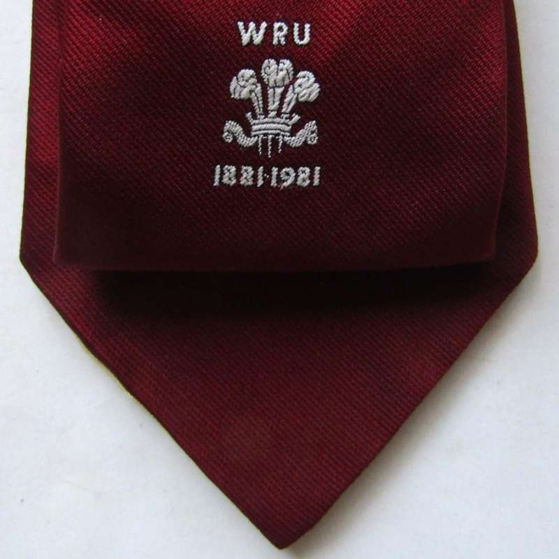 1981 Wales Rugby Union 100 Year Neck Tie