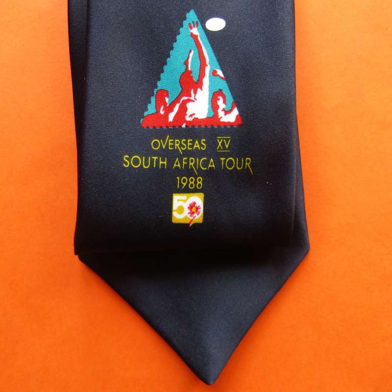 1988 Overseas XV South Africa Rugby Tour Neck Tie