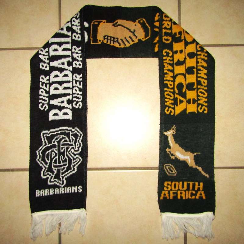 Old Barbarians vs Springboks Rugby Scarf