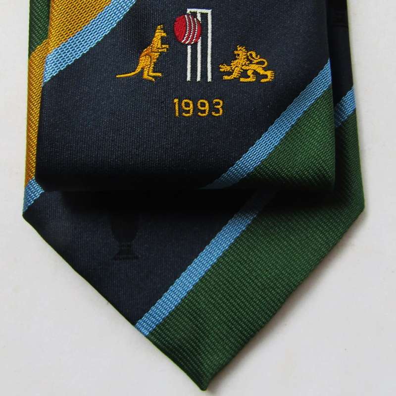 1993 Australia vs England Cricket Neck Tie