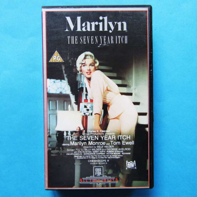 The Seven Year Itch - Marilyn Monroe - Movie VHS Tape (1988)