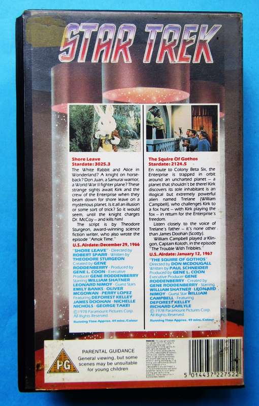 Star Trek - TV Series VHS Tape (1978)