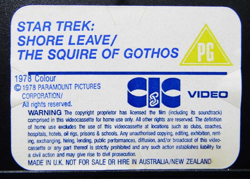 Star Trek - TV Series VHS Tape (1978)