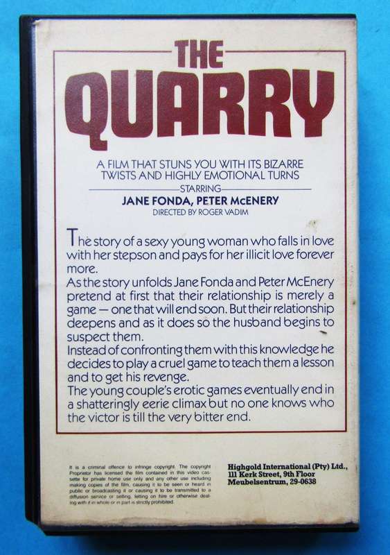 The Quarry - Jane Fonda - Movie VHS Tape