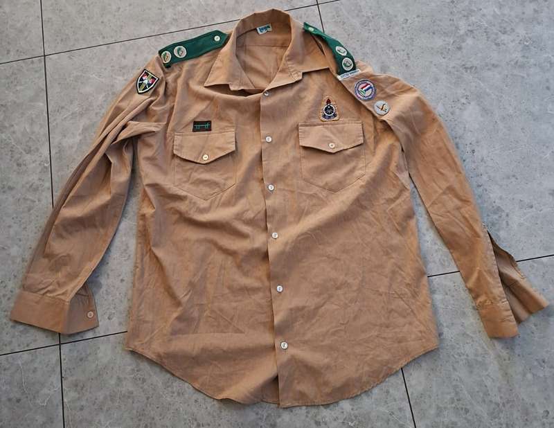 Old Transvaalse Voortrekkers Shirt with 10 Badges