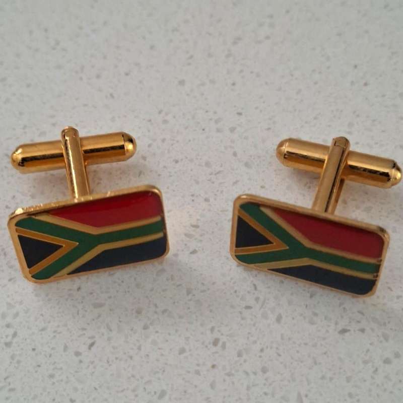 Cool SA Flag Cufflinks