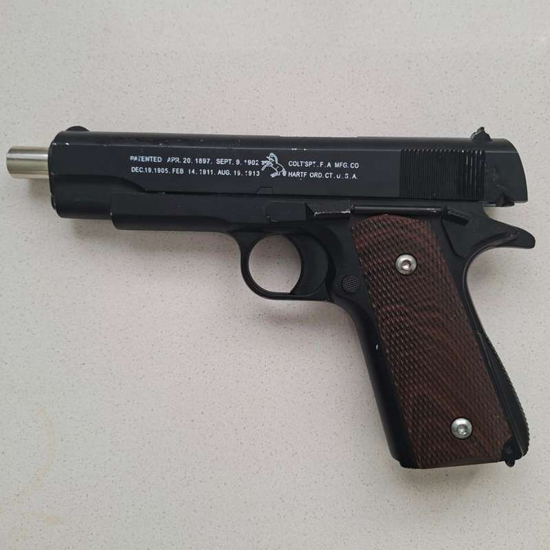 Old Colt Model 1911 Metal BB Pistol - No Magazine