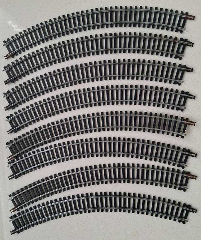 8 Lima Italy HO Scale Long Curve Tracks