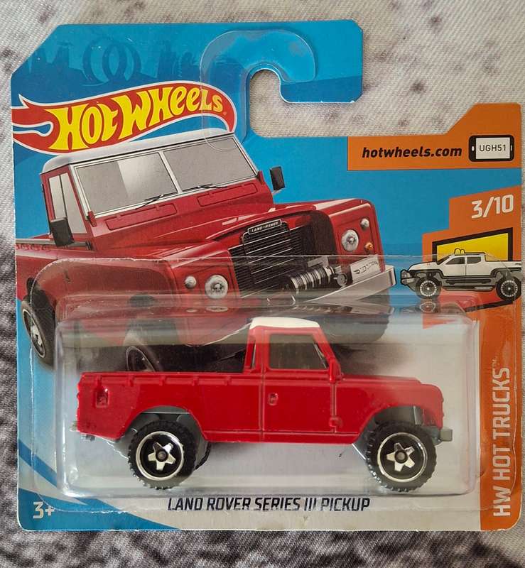 Hotwheels Landrover series 111 pickup Red