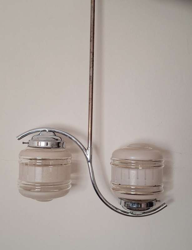 Vintage Ceiling Light Pendant Glass