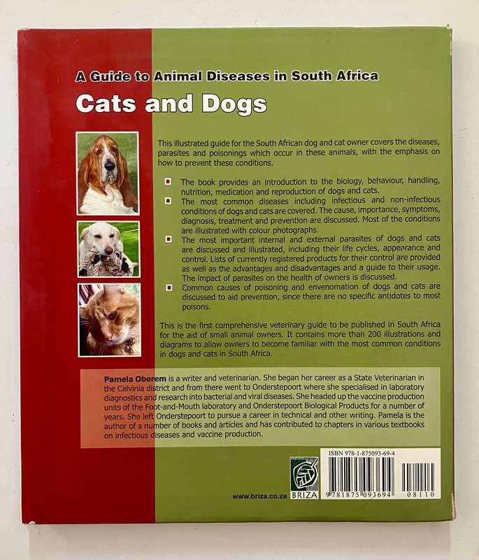 A Guide to Animal Diseases in South Africa: Cats and Dogs - Pamela Oberem. Softcover, 1st Ed. 2008