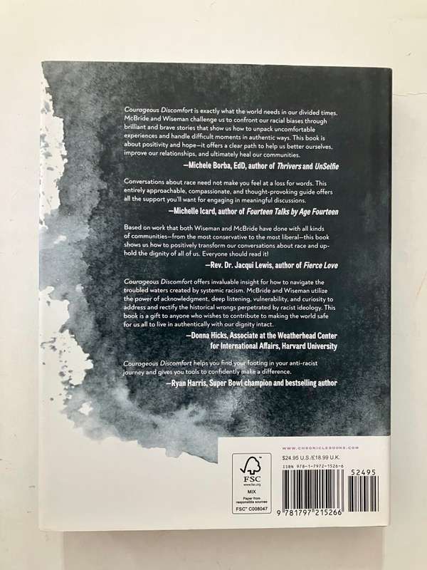 Courageous Discomfort - Shanterra McBride & Rosalind Wiseman. Hardcover w dj, 1st Ed. 2022
