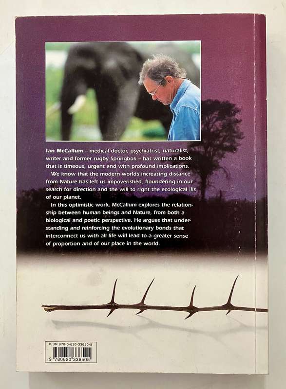 Ecological Intelligence - Ian McCallum. SIGNED Softcover, 1st Ed. 4th Pr. 2010