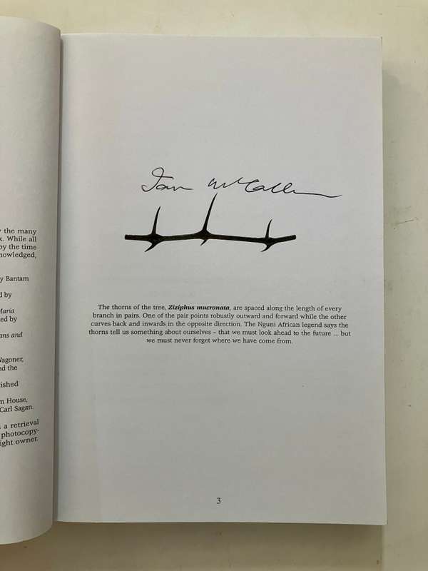 Ecological Intelligence - Ian McCallum. SIGNED Softcover, 1st Ed. 4th Pr. 2010