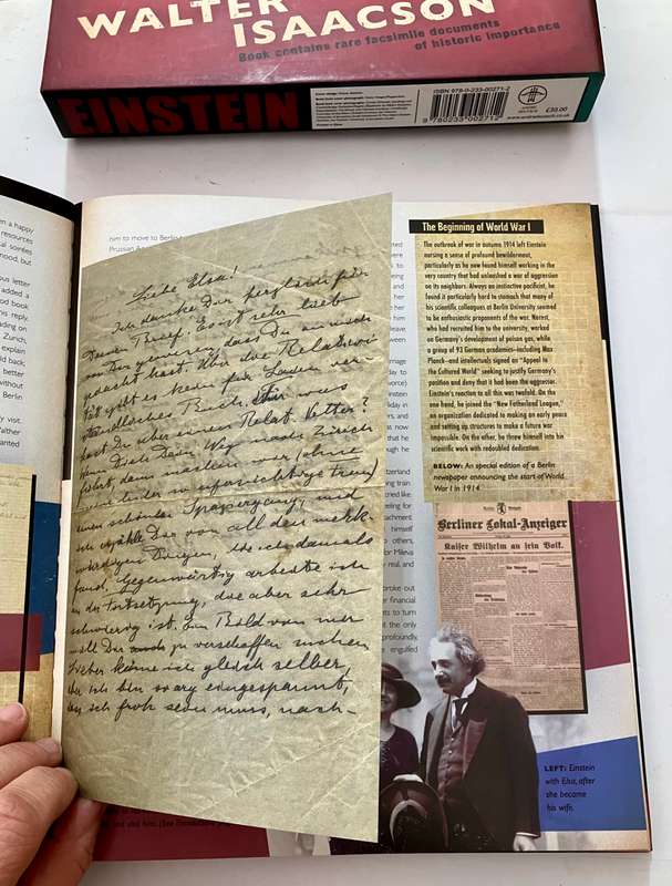 Einstein: The Life of a Genius - Walter Isaacson. Illustrated HC in slipcase, 1st Ed. 2009