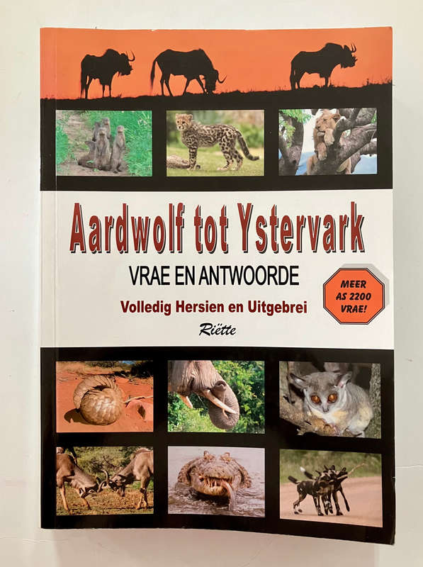 Aardwolf tot Ystervark - Riëtte. Sagteband. 2e Uitg. ongedateer