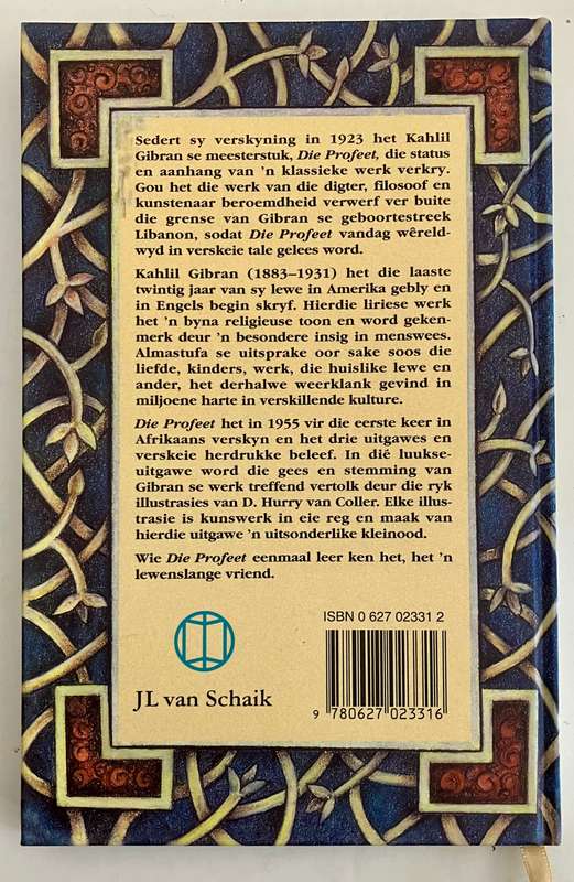 Die Profeet - Kahlil Gibran. 1e Geïllustreerde Hardebanduitgawe, 1997