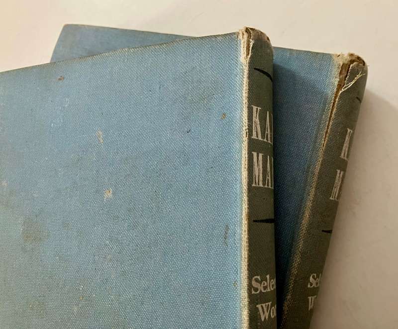 Karl Marx: Selected Works Vol 1 & 2 - CP Dutt (Ed.). Hardcover no dj, 1st UK Ed. 2nd Pr. 1943