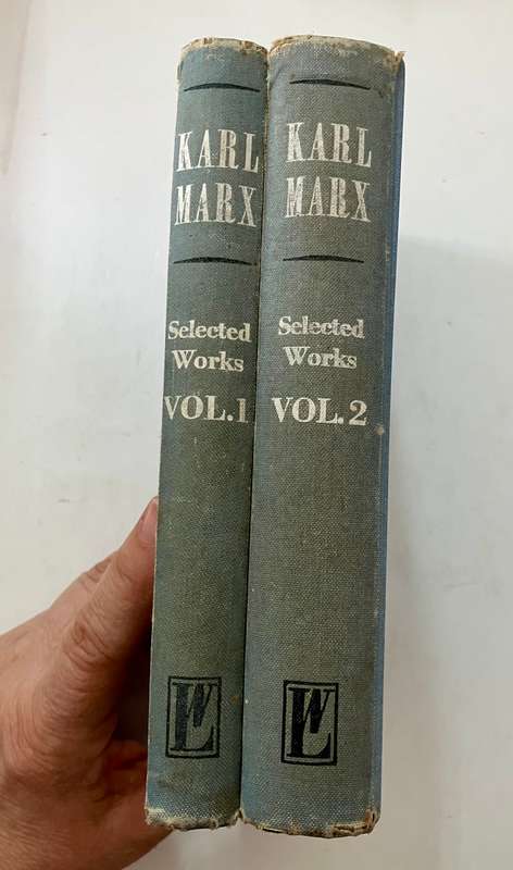 Karl Marx: Selected Works Vol 1 & 2 - CP Dutt (Ed.). Hardcover no dj, 1st UK Ed. 2nd Pr. 1943