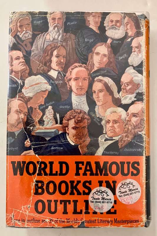 World Famous Books in Outline - Odhams Press. Hardcover w/dj, Unknown Ed. Undated