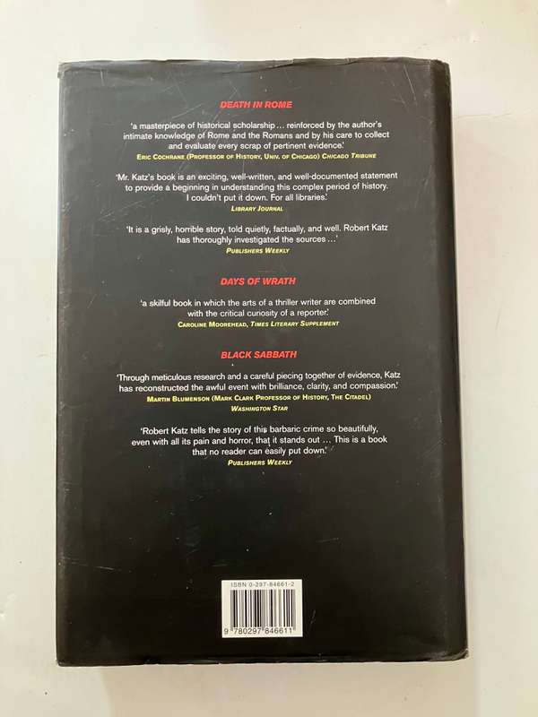 Fatal Silence - Robert Katz. Hardcover w/dj, 1st Ed. 2003