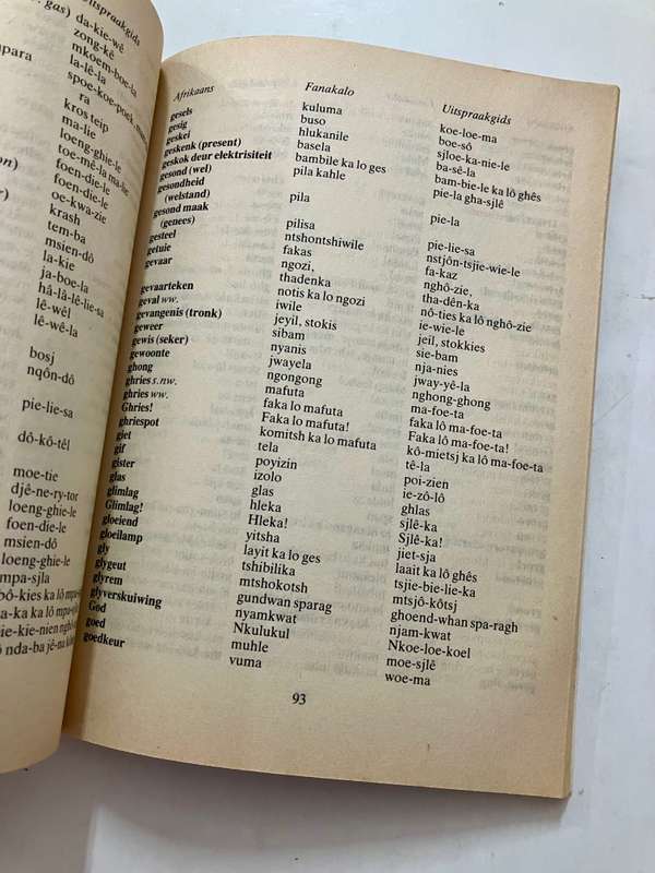 Miner's Dictionary/Woordeboek vir Mynwerkers - Chamber of Mines of SA Softcover, Rev. Ed. 1985