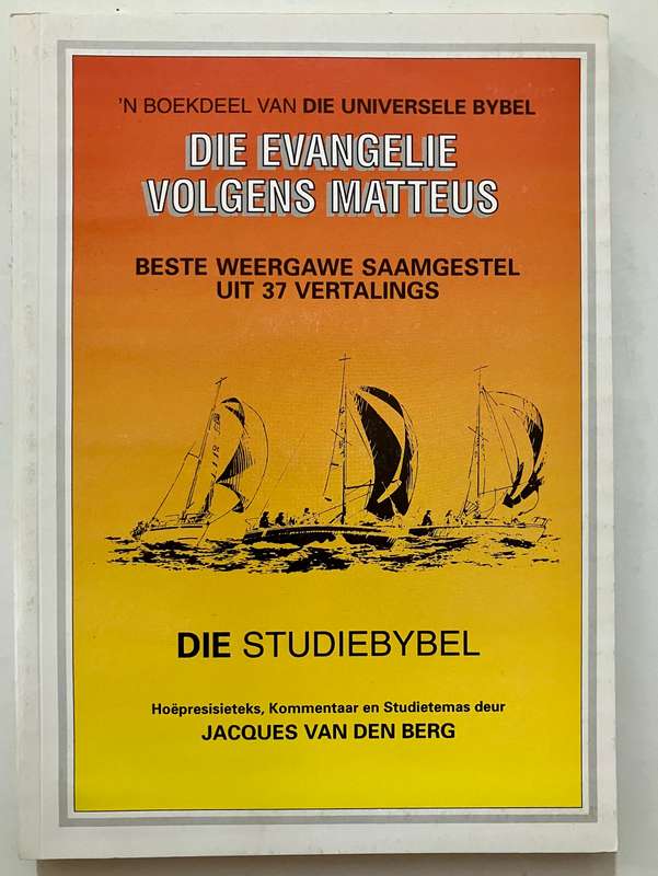 Die Evangelie volgens Mattheus - Jacques van den Berg. Sagteband, 1e uitg. 1994