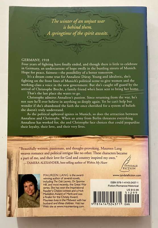 Springtime of the Spirit: The Great War Series #3 - Maureen Lang. Softcover, 2011